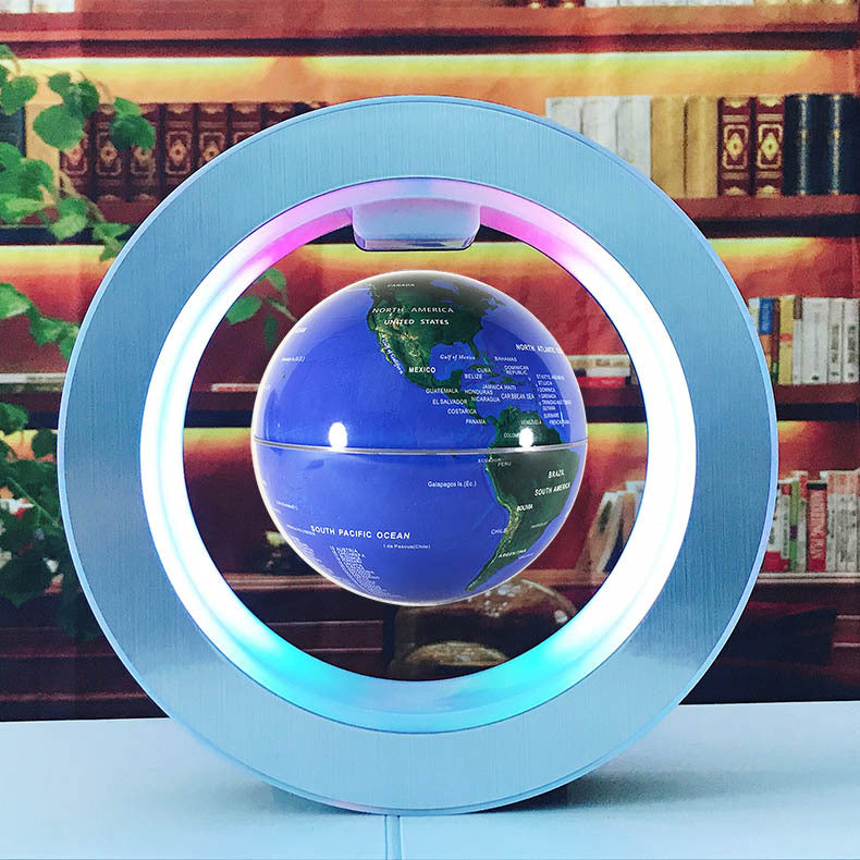 Magnetic Levitation LED World Map Floating Globe Light