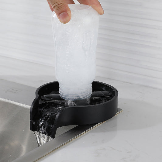automatic glass rinser for kitchen sink