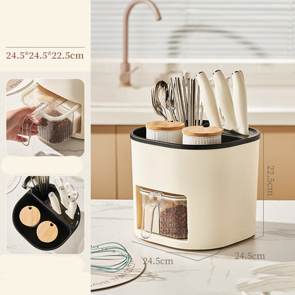 Large Capacity Kitchen Cutlery & Chopstick Storage Holder