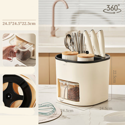 Large Capacity Kitchen Cutlery & Chopstick Storage Holder